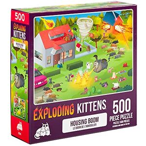 Exploding Kittens Rompecabezas de 500 Piezas - Auge de la Vivienda - Puzzle para Adultos Exploding Kittens Rompecabezas de 500 Piezas - Auge de la Vivienda - Puzzle para Adultos