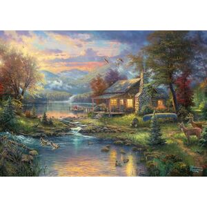 Schmidt Spiele Thomas Kinkade Nature' Paradise Puzzle de 500 Piezas en una Lata nostálgica, Multicolor Schmidt Spiele Thomas Kinkade Nature' Paradise Puzzle de 500 Piezas en una Lata nostálgica, Multicolor
