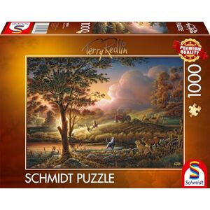 Schmidt Spiele Puzle de 1000 Piezas de Oro Solar sobre neumáticos Terry Redlin, Multicolor Schmidt Spiele Puzle de 1000 Piezas de Oro Solar sobre neumáticos Terry Redlin, Multicolor
