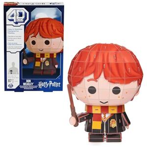 4D Build - Ron Weasley - Rompecabezas 3D del popular héroe de la película Harry Potter hecho de cartón de alta calidad, 87 piezas, para los fans de la serie mágica aventura a partir de 12 años