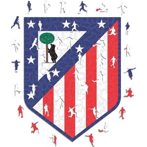 Iconic Puzzles Atlético de Madrid Logo, Producto Oficial, Puzzles de Madera para Adultos y Niños, Madera 100% Sostenible, Tamaño L 500 Piezas Iconic Puzzles Atlético de Madrid Logo, Producto Oficial, Puzzles de Madera para Adultos y Niños, Madera 100% Sostenible, Tamaño L 500 Piezas