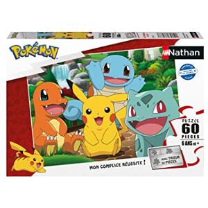 NATHAN Puzle Infantil 60 Piezas Pokémon en el Parque Niña o niño a Partir de 6 años Puzle Cartón Grueso y Duradero Aventura NATHAN Puzle Infantil 60 Piezas Pokémon en el Parque Niña o niño a Partir de 6 años Puzle Cartón Grueso y Duradero Aventura