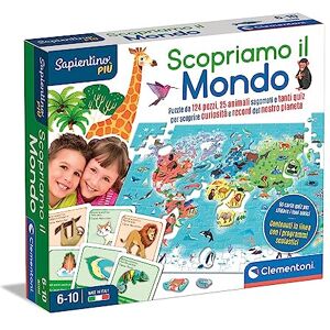Clementoni Sapientino más: descubrimos educativos 6 años sobre la geografía, geográfica del Mundo, planisfero, Juego Planeta Tierra, Rompecabezas niños, Made in Italy, Color Italiano, Clementoni Sapientino más: descubrimos educativos 6 años sobre la geografía, geográfica del Mundo, planisfero, Juego Planeta Tierra, Rompecabezas niños, Made in Italy, Color Italiano,