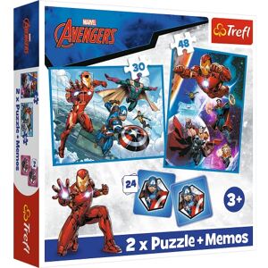 Trefl 3 en 1: 2 Juegos de Memoria, Rompecabezas con superhéroes, 30 y 48 Elementos, Diferentes Niveles de dificultad, 24 Notas, diversión para niños a Partir de 3 años, Marvel Los Vengadores, Trefl 3 en 1: 2 Juegos de Memoria, Rompecabezas con superhéroes, 30 y 48 Elementos, Diferentes Niveles de dificultad, 24 Notas, diversión para niños a Partir de 3 años, Marvel Los Vengadores,