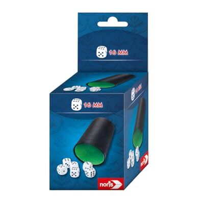 noris Taza de Cubo con 6 Cubos para Ojos, Accesorios de Juego clásicos para niños y Adultos, Vasos y Dados de plástico, adecuados para Juegos de Dados, Juegos de Mesa, Fiestas y Noches de Juegos noris Taza de Cubo con 6 Cubos para Ojos, Accesorios de Juego clásicos para niños y Adultos, Vasos y Dados de plástico, adecuados para Juegos de Dados, Juegos de Mesa, Fiestas y Noches de Juegos