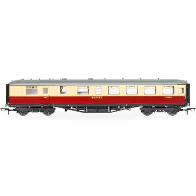 Hornby BR Gresley Corridor Bufé Color carmesí y Crema E12505E Hornby BR Gresley Corridor Bufé Color carmesí y Crema E12505E