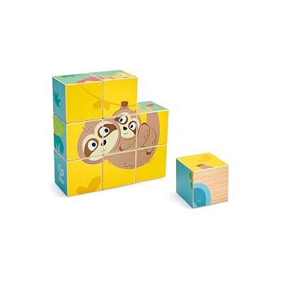 Hape Puzzle de Bloques de Animales Salvajes, Rompecabezas 6 en 1 con 9 Animales Salvajes, Rompecabezas de Madera para niños pequeños, Juguete de motricidad, Juego Educativo para niños a Partir de 24 Hape Puzzle de Bloques de Animales Salvajes, Rompecabezas 6 en 1 con 9 Animales Salvajes, Rompecabezas de Madera para niños pequeños, Juguete de motricidad, Juego Educativo para niños a Partir de 24
