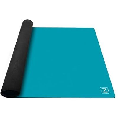 ZACATRUS Tapete Mini Azul de Neopreno, 90 cm x 60 cm, Mini Zafiro, Tapete de Juegos de Mesa, Antideslizante, Tapete de Cartas, Enrollable ZACATRUS Tapete Mini Azul de Neopreno, 90 cm x 60 cm, Mini Zafiro, Tapete de Juegos de Mesa, Antideslizante, Tapete de Cartas, Enrollable