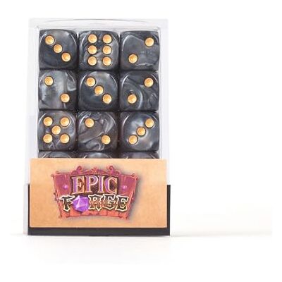 Rio -Juego de 36 Dados de 6 Caras – 12mm – Negro Rio -Juego de 36 Dados de 6 Caras – 12mm – Negro