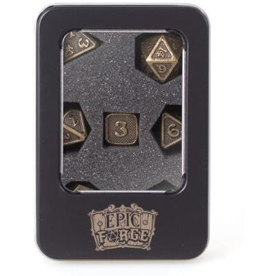 Rio Lote de 7 Dados de Metal de 14 mm (lechada Metal) – Rio Lote de 7 Dados de Metal de 14 mm (lechada Metal) –