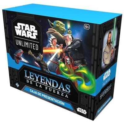 Fantasy Flight Games Asmodee FFG Star Wars Unlimited Juego De Cartas Coleccionables Leyendas de la Fuerza Caja de prelanzamiento Contiene 6 Sobres A Partir de 12 años, 2+ Jugadores Español Fantasy Flight Games Asmodee FFG Star Wars Unlimited Juego De Cartas Coleccionables Leyendas de la Fuerza Caja de prelanzamiento Contiene 6 Sobres A Partir de 12 años, 2+ Jugadores Español