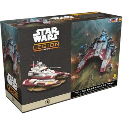 Asmodee Atomic Mass Games SW Legión: TX-130 Saber Tank, Expansión, Juego de Miniaturas, A Partir de 14 Años, para 2 Jugadores, 1-2 Horas por Partida, Español/Alemán/Inglés/Francés Asmodee Atomic Mass Games SW Legión: TX-130 Saber Tank, Expansión, Juego de Miniaturas, A Partir de 14 Años, para 2 Jugadores, 1-2 Horas por Partida, Español/Alemán/Inglés/Francés