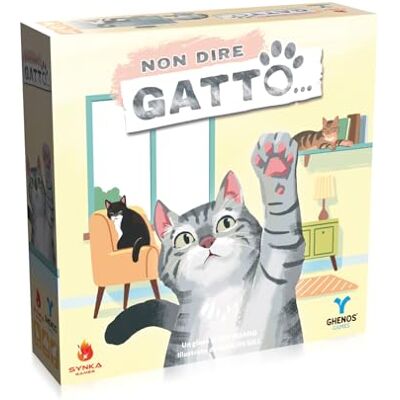 Ghenos Games No digas Gato... – Juego competitivo para Adultos y niños a Partir de 8 años – Juego de Cartas – 2 – 6 Jugadores – Duración 25 min – Edición Italiana Ghenos Games No digas Gato... – Juego competitivo para Adultos y niños a Partir de 8 años – Juego de Cartas – 2 – 6 Jugadores – Duración 25 min – Edición Italiana