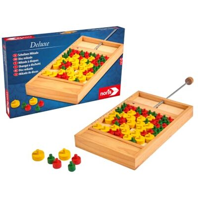 noris Deluxe Discos Mikado – El clásico de Juegos Ligeramente Diferente para niños a Partir de 6 años y Adultos – con Material de Juego de Madera noris Deluxe Discos Mikado – El clásico de Juegos Ligeramente Diferente para niños a Partir de 6 años y Adultos – con Material de Juego de Madera