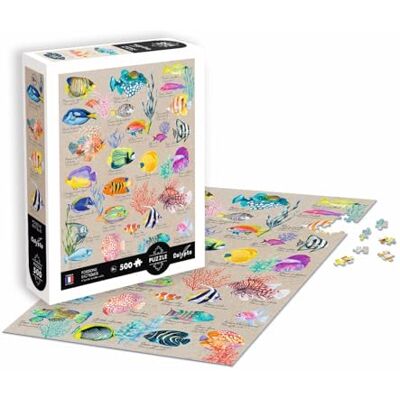 Sentosphère Puzzle 500 P Peces Exóticos, Multicolor (Création Véronique Debroise 7314) Sentosphère Puzzle 500 P Peces Exóticos, Multicolor (Création Véronique Debroise 7314)