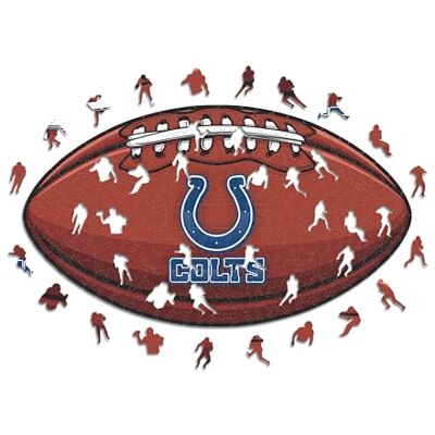 ICONIC Puzzles - Indianapolis Colts – Balón de fútbol con logo - Puzzle de madera grande (500 piezas) ICONIC Puzzles - Indianapolis Colts – Balón de fútbol con logo - Puzzle de madera grande (500 piezas)