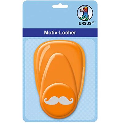 Ursus Diseño Perforadora con Palanca, Medio, Bigote, Aprox. 25,4 mm, Naranja Ursus Diseño Perforadora con Palanca, Medio, Bigote, Aprox. 25,4 mm, Naranja