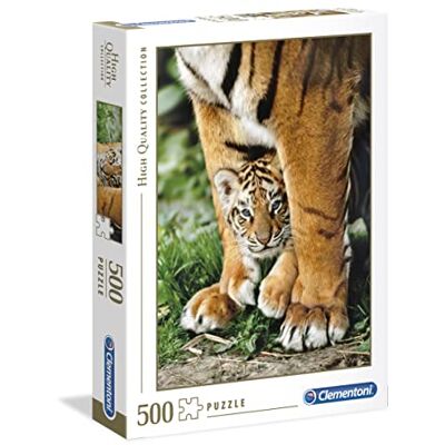 Clementoni Puzzle 500 Piezas Tigre de Bengala con su Madre Clementoni Puzzle 500 Piezas Tigre de Bengala con su Madre