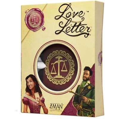 Asmodee Love Letter, Juego de Cartas de Deducción y Estrategia para Adultos y Familias, A Partir de 10 Años, De 2 a 6 Jugadores, 20 Minutos por Partida, Español Asmodee Love Letter, Juego de Cartas de Deducción y Estrategia para Adultos y Familias, A Partir de 10 Años, De 2 a 6 Jugadores, 20 Minutos por Partida, Español