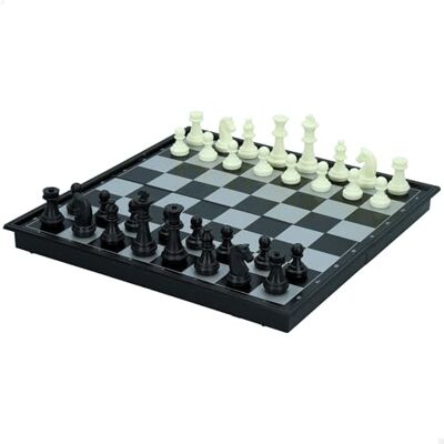 ColorBaby CB Games Ajedrez magnético portátil con Tablero Plegable, Juego Educativo para 2 Jugadores, Incluye fichas para ajedrez y Damas, Tamaño Compacto 24.5 x 24.5 cm, para niños 6 años y mas ColorBaby CB Games Ajedrez magnético portátil con Tablero Plegable, Juego Educativo para 2 Jugadores, Incluye fichas para ajedrez y Damas, Tamaño Compacto 24.5 x 24.5 cm, para niños 6 años y mas