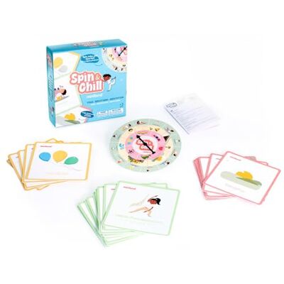 Miniland Spin & Chill, Juego de Yoga y Mindfulness con Ruleta y Tarjetas Juego de Mesa Educativo para Niños Desde 2 años Miniland Spin & Chill, Juego de Yoga y Mindfulness con Ruleta y Tarjetas Juego de Mesa Educativo para Niños Desde 2 años
