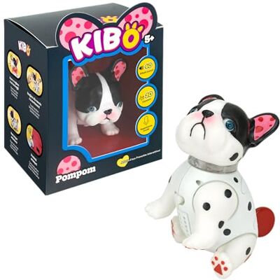 Rocco Giocattoli Kibo Pompom Bulldog francés Interactivo, para niños a Partir de 5 años, Dos Modos de Juego Rocco Giocattoli Kibo Pompom Bulldog francés Interactivo, para niños a Partir de 5 años, Dos Modos de Juego