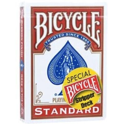 Bicycle Stripper Deck Cards, Red Backed Bicycle Stripper Deck Cards, Red Backed