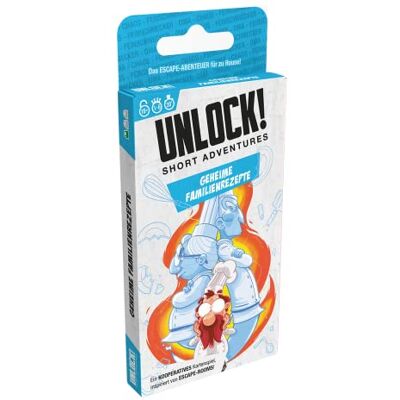 Space Cowboys Asmodee, Unlock! Short Adventures – Recetas Familiares secretas, Juego Familiar, Juego de Rompecabezas, 1-6 Jugadores, a Partir de 10 años, 30 Minutos, alemán Space Cowboys Asmodee, Unlock! Short Adventures – Recetas Familiares secretas, Juego Familiar, Juego de Rompecabezas, 1-6 Jugadores, a Partir de 10 años, 30 Minutos, alemán