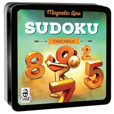 Cranio Creations Magnetic Line, Sudoku Un Gran clásico en versión de Bolsillo y magnética Juego Solitario 5 Minutos Juego para familias y Amigos A Partir de 8 años Edición en Idioma Cranio Creations Magnetic Line, Sudoku Un Gran clásico en versión de Bolsillo y magnética Juego Solitario 5 Minutos Juego para familias y Amigos A Partir de 8 años Edición en Idioma
