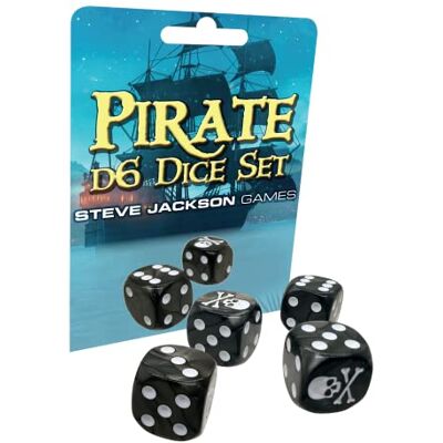 Jackson Pirate Dice D6 Set Custom Dice, Perfect for DND, RPGs, Tabletop Games, and Role-Playing Adventures Jackson Pirate Dice D6 Set Custom Dice, Perfect for DND, RPGs, Tabletop Games, and Role-Playing Adventures