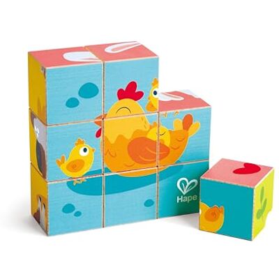Hape Rompecabezas de Bloques de Animales de Granja, Rompecabezas de Dados 6 en 1 con 9 Animales de Granja, Rompecabezas de Madera para niños pequeños, Juguetes de motricidad y Juego Educativo para Hape Rompecabezas de Bloques de Animales de Granja, Rompecabezas de Dados 6 en 1 con 9 Animales de Granja, Rompecabezas de Madera para niños pequeños, Juguetes de motricidad y Juego Educativo para