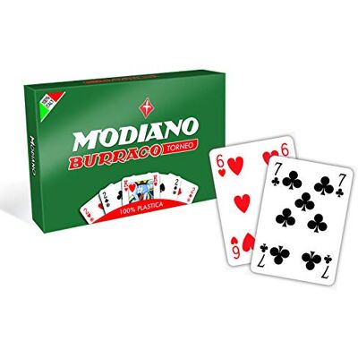 Modiano Burraco Baraja de Cartas de plástico (versión en Italiano) Modiano Burraco Baraja de Cartas de plástico (versión en Italiano)