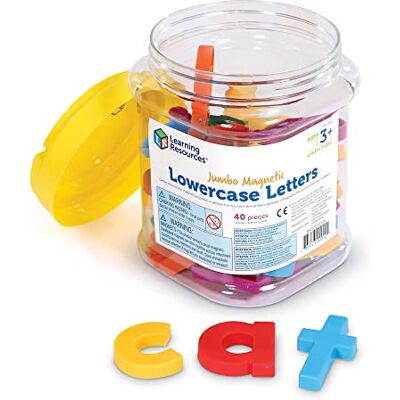 Learning Resources Letras Minúsculas Jumbo Magnéticas – Set de 72 Piezas – Actividades Montessori de Lectura y Ortografía – Regalo Educativo para Niños 3+ Años Learning Resources Letras Minúsculas Jumbo Magnéticas – Set de 72 Piezas – Actividades Montessori de Lectura y Ortografía – Regalo Educativo para Niños 3+ Años