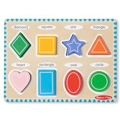 Melissa & Doug Shapes Wooden Chunky Puzzle (8 pcs) Melissa & Doug Shapes Wooden Chunky Puzzle (8 pcs)