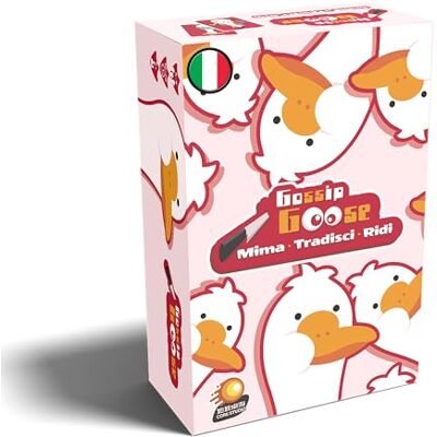 Asmodee Gossip Goose, Juego de Mesa, Juego de Bluff; Party Game, 5+ años, 5-9 Jugadores, 10-20 min, edición en Italiano Asmodee Gossip Goose, Juego de Mesa, Juego de Bluff; Party Game, 5+ años, 5-9 Jugadores, 10-20 min, edición en Italiano