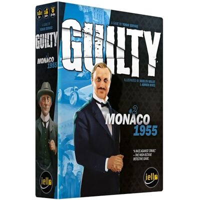 IELLO : Guilty: Monaco 1955 Juego de deducción cooperativa, investigación de Misterio de Asesinato, Detalles realistas, a Partir de 14 años, 1-99 Jugadores, 180-240 Minutos IELLO : Guilty: Monaco 1955 Juego de deducción cooperativa, investigación de Misterio de Asesinato, Detalles realistas, a Partir de 14 años, 1-99 Jugadores, 180-240 Minutos
