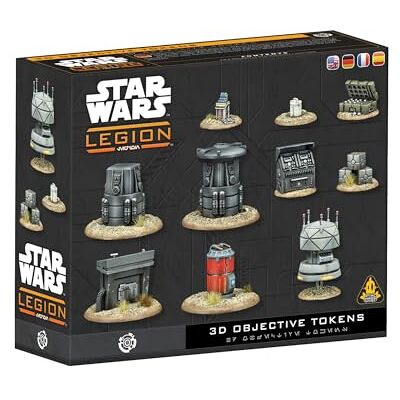Asmodee Atomic Mass Games SW Legión: 3D Objective Tokens, Expansión, Juego de Miniaturas, A Partir de 14 Años, para 2 Jugadores, 1-2 Horas por Partida, Español/Alemán/Inglés/Francés Asmodee Atomic Mass Games SW Legión: 3D Objective Tokens, Expansión, Juego de Miniaturas, A Partir de 14 Años, para 2 Jugadores, 1-2 Horas por Partida, Español/Alemán/Inglés/Francés