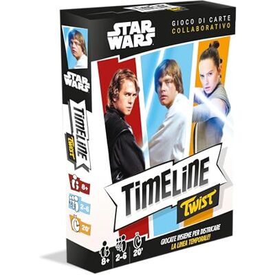 Asmodee , Timeline Twist: Star Wars, Juego de Mesa, 2-6 Jugadores, 8+ años, edición en Italiano Asmodee , Timeline Twist: Star Wars, Juego de Mesa, 2-6 Jugadores, 8+ años, edición en Italiano