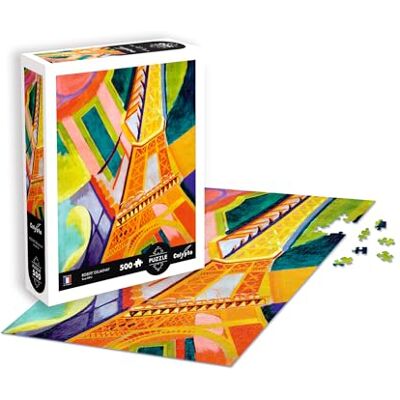 Sentosphère Sentosphere Puzzle de 500 Piezas – Torre Eiffel – Robert Delauney – Estilo «Cartel» – Tacto Terciopelo impresión – Rico en Colores – 33 x 48 cm – Bonita decoración Sentosphère Sentosphere Puzzle de 500 Piezas – Torre Eiffel – Robert Delauney – Estilo «Cartel» – Tacto Terciopelo impresión – Rico en Colores – 33 x 48 cm – Bonita decoración