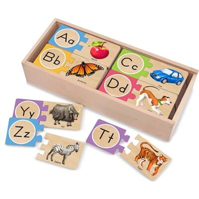 Melissa & Doug Rompecabezas Alfabéticos Autocorrectores En Inglés Melissa & Doug Rompecabezas Alfabéticos Autocorrectores En Inglés