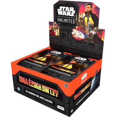 Asmodee FFG Star Wars Unlimited Juego De Cartas Coleccionables Una Epoca sin Ley, 24 Sobres de 16 Cartas, TCG a Partir de 12 Años, para 2 Jugadores, Español Asmodee FFG Star Wars Unlimited Juego De Cartas Coleccionables Una Epoca sin Ley, 24 Sobres de 16 Cartas, TCG a Partir de 12 Años, para 2 Jugadores, Español