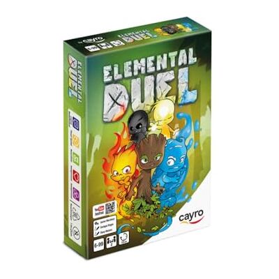 Cayro Elemental Duel + 6 Años Juego de Mesa para Niños y Adultos Juega con los Elementos de la Naturaleza Juego de Cartas para 2 Jugadores Cayro Elemental Duel + 6 Años Juego de Mesa para Niños y Adultos Juega con los Elementos de la Naturaleza Juego de Cartas para 2 Jugadores