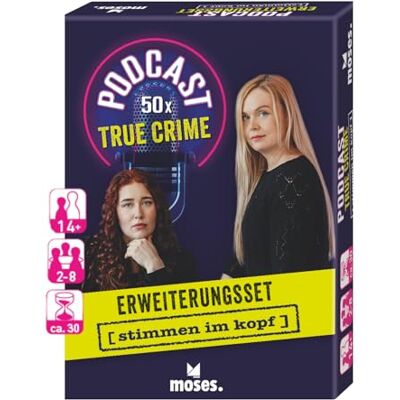 moses . Podcast The Game Kit de expansión True Crime – 50 Tarjetas de discusión para Fans de los Verdaderos Criminales, Juego de comunicación para 2-8 Personas, para jóvenes y Adultos Mayores de 14 moses . Podcast The Game Kit de expansión True Crime – 50 Tarjetas de discusión para Fans de los Verdaderos Criminales, Juego de comunicación para 2-8 Personas, para jóvenes y Adultos Mayores de 14