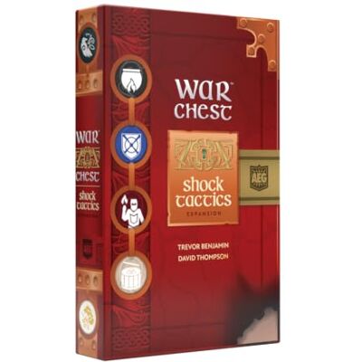 AEG Alderac Ent. War Chest: Shock Tactics expansión de Cartas, inglés Requiere juego base War Chest; 2-4 jugadores, 30-60 min, 14+; expansión en inglés AEG Alderac Ent. War Chest: Shock Tactics expansión de Cartas, inglés Requiere juego base War Chest; 2-4 jugadores, 30-60 min, 14+; expansión en inglés