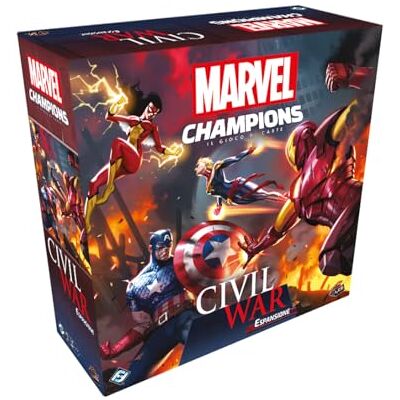 Asmodee Marvel Champions El Juego de Cartas: Civil War Expansion, Pack Campaña, Expansión Juego de Mesa, a Partir de 14 años, 1-4 Jugadores, Edición en Italiano Asmodee Marvel Champions El Juego de Cartas: Civil War Expansion, Pack Campaña, Expansión Juego de Mesa, a Partir de 14 años, 1-4 Jugadores, Edición en Italiano