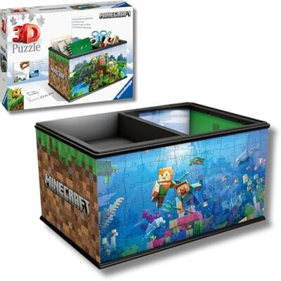 Ravensburger Puzzle 3D Caja Minecraft 216 Piezas, +8 años Ravensburger Puzzle 3D Caja Minecraft 216 Piezas, +8 años