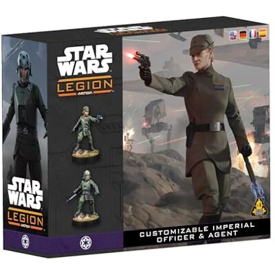 Asmodee Star Wars Legión: Customizable Imperial Officer & Agent, Expansión de Miniaturas, A Partir de 14 Años, para 2 Jugadores, 1-2 Horas por Partida, Multilingüe (Incluye español) Asmodee Star Wars Legión: Customizable Imperial Officer & Agent, Expansión de Miniaturas, A Partir de 14 Años, para 2 Jugadores, 1-2 Horas por Partida, Multilingüe (Incluye español)