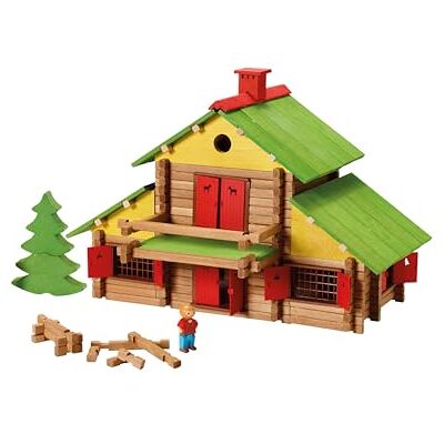 Jeujura Mon Chalet de Madera – Maxi Estuche de 330 Piezas de Haya, Juego de construcción Desde 5 años, Muchos chalets para Construir y Desmontar – Estuche Creativo y Educativo – Fabricado en Francia Jeujura Mon Chalet de Madera – Maxi Estuche de 330 Piezas de Haya, Juego de construcción Desde 5 años, Muchos chalets para Construir y Desmontar – Estuche Creativo y Educativo – Fabricado en Francia