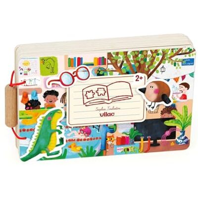 Vilac – Libro Rompecabezas para niños de Sophia Touliatou – 4 Rompecabezas de Madera sobre el Diario – Motricidad Fine – Inspiration Montessori – Idea de Regalo a Partir de 2 años Vilac – Libro Rompecabezas para niños de Sophia Touliatou – 4 Rompecabezas de Madera sobre el Diario – Motricidad Fine – Inspiration Montessori – Idea de Regalo a Partir de 2 años