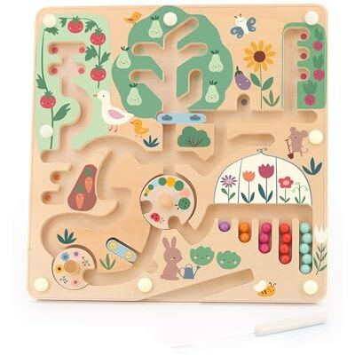 Vilac – Laberinto magnético en mi jardín por Sarah Betz – Bolas de Madera y lápiz magnético – Motricidad Fina y botánica – inspiración Montessori – Idea de Regalo Educativo Desde 2 años – Vilac – Laberinto magnético en mi jardín por Sarah Betz – Bolas de Madera y lápiz magnético – Motricidad Fina y botánica – inspiración Montessori – Idea de Regalo Educativo Desde 2 años –